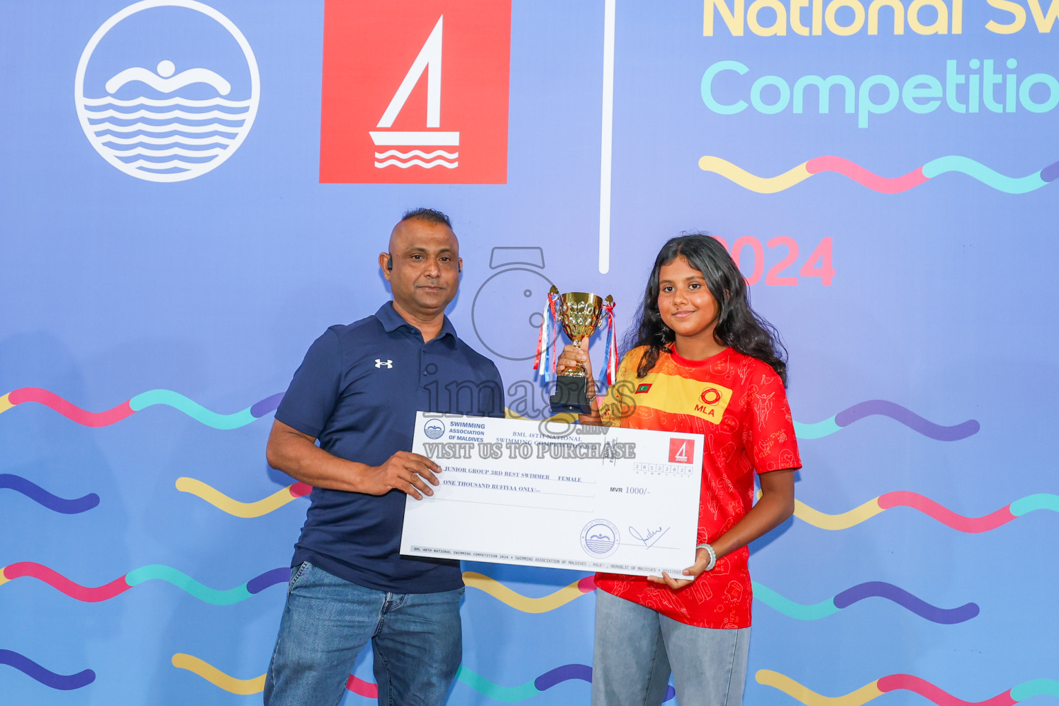 Closing of National Swimming Competition 2024 held in Hulhumale', Maldives on Friday, 20th December 2024.
Photos: Maiz / images.mv