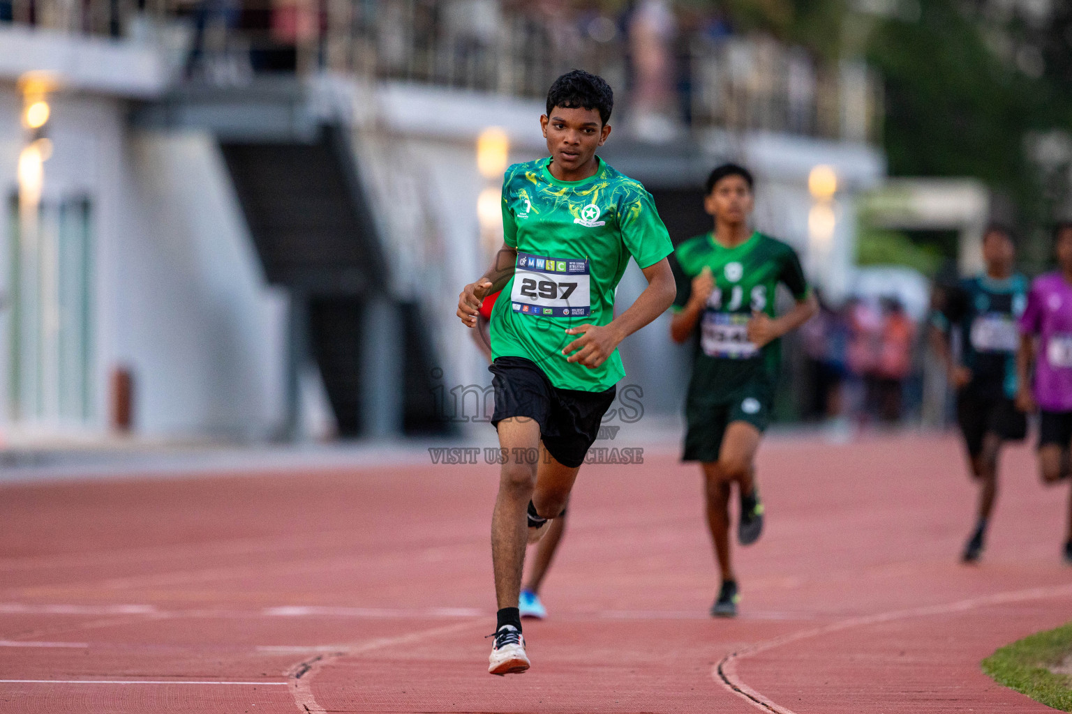 Day 1 of MWSC Interschool Athletics Championships 2024 held in Hulhumale Running Track, Hulhumale, Maldives on Saturday, 9th November 2024. Photos by: Ismail Thoriq / Images.mv