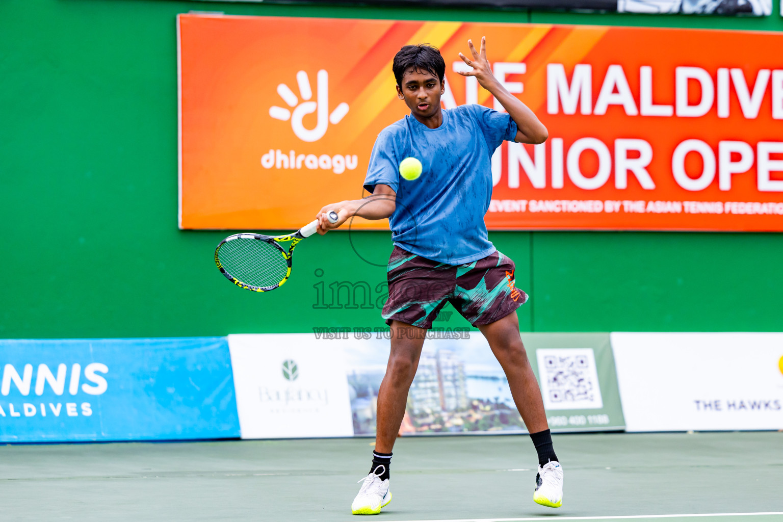 Day 5 of ATF Maldives Junior Open Tennis was held in Male' Tennis Court, Male', Maldives on Monday, 16th December 2024. Photos: Nausham Waheed/ images.mv