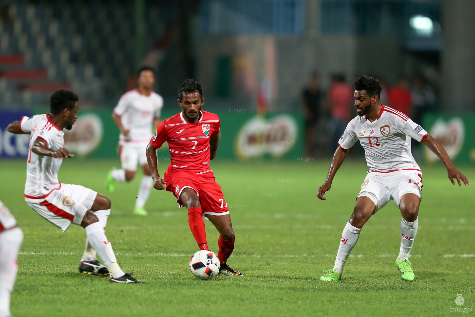 Asian Cup Qualifier between Maldives and Oman in National Stadium, on 10 October 2017 Male' Maldives. ( Images.mv Photo: Abdulla Abeedh )