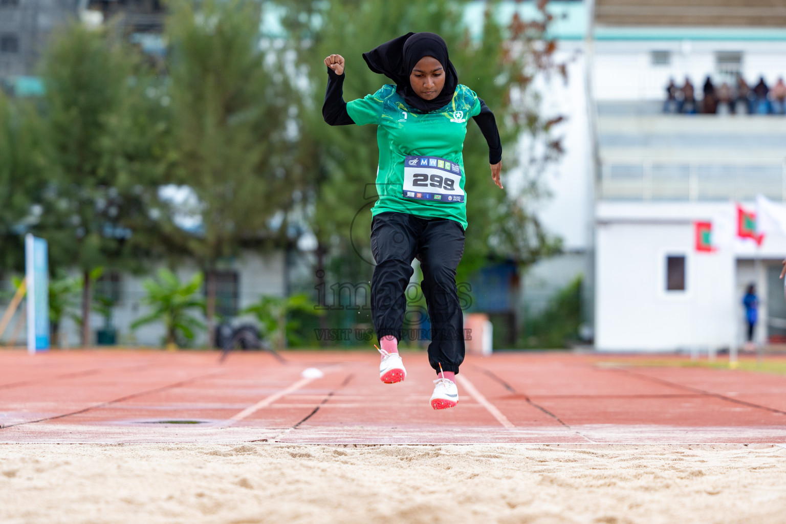 Day 1 of MWSC Interschool Athletics Championships 2024 held in Hulhumale Running Track, Hulhumale, Maldives on Saturday, 9th November 2024. 
Photos by: Ismail Thoriq, Hassan Simah / Images.mv