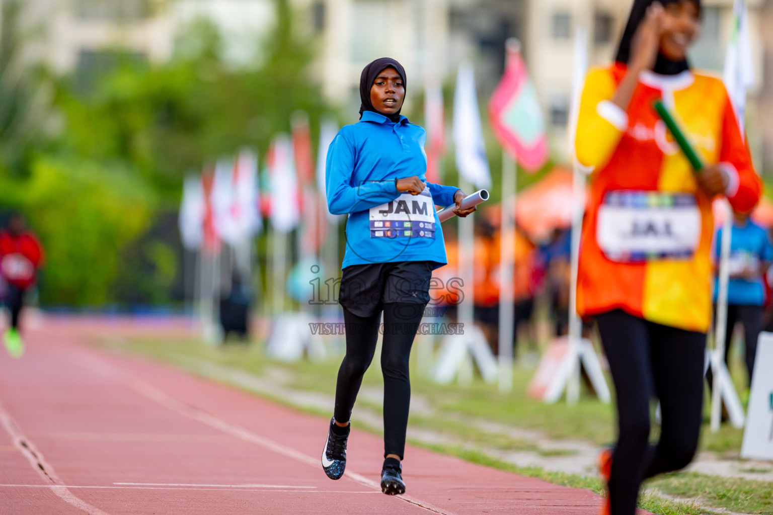 Day 4 of MWSC Interschool Athletics Championships 2024 held in Hulhumale Running Track, Hulhumale, Maldives on Tuesday, 12th November 2024. Photos by: Nausham Waheed / Images.mv