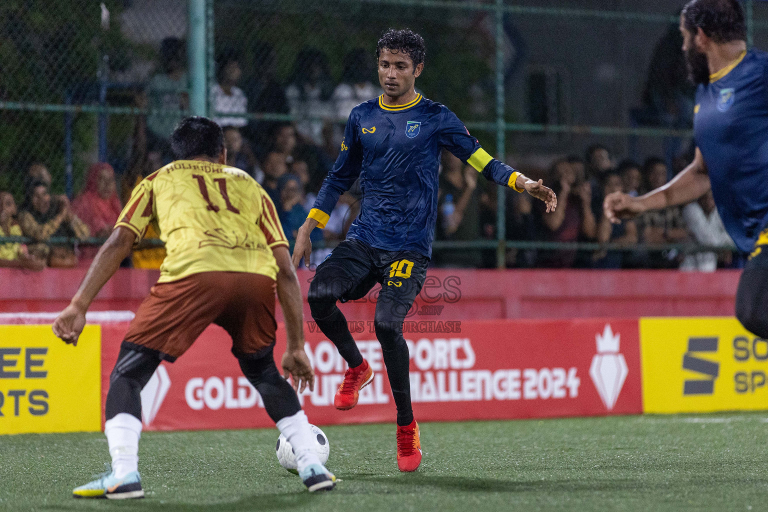 N Holhudhoo vs N Velidhoo in Day 7 of Golden Futsal Challenge 2024 was held on Saturday, 20th January 2024, in Hulhumale', Maldives Photos: Nausham Waheed / images.mv