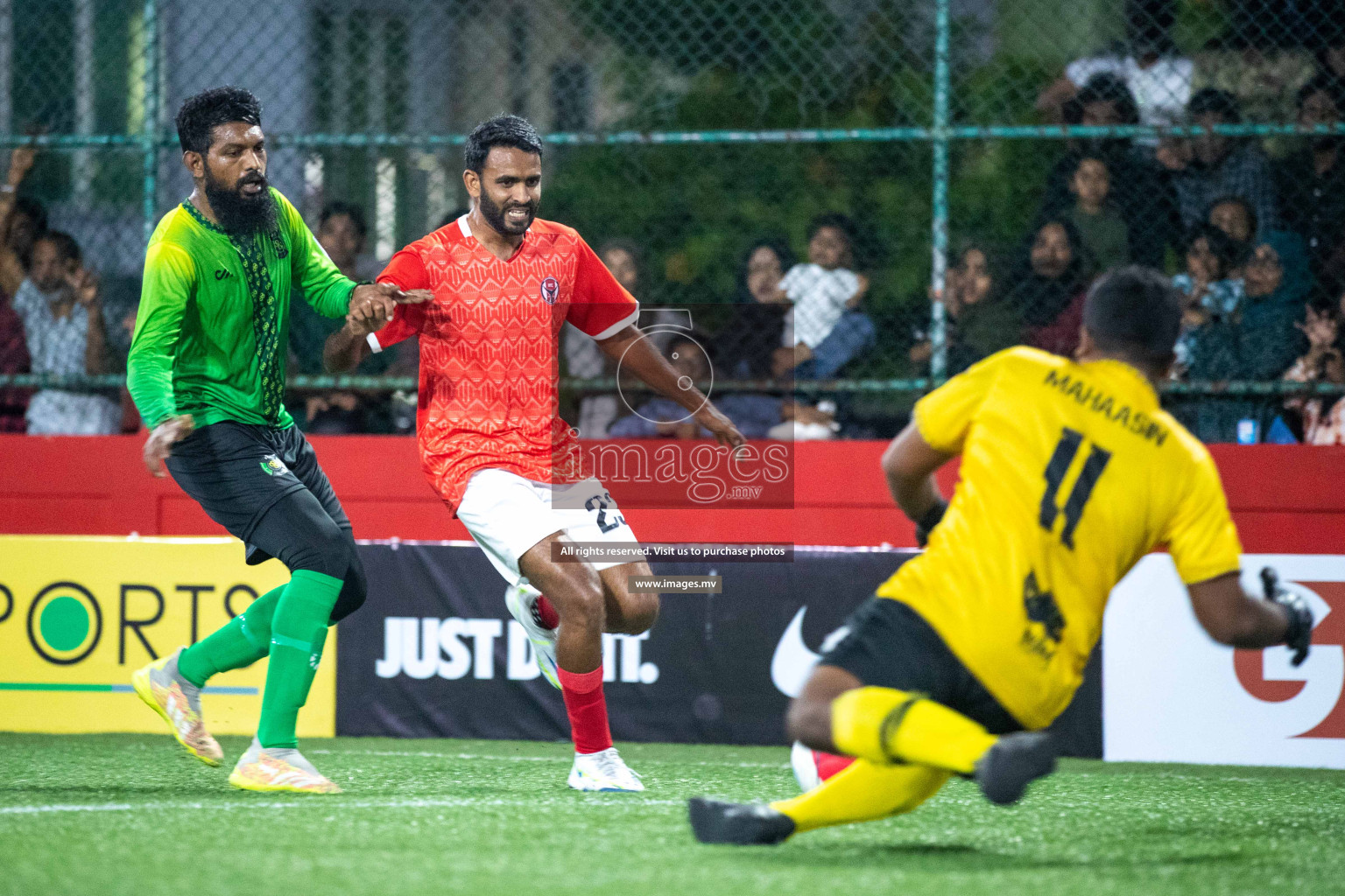 HA. Ihavandhoo vs HA. Vashafaru in Golden Futsal Challenge 2023 on 05 February 2023 in Hulhumale, Male, Maldives