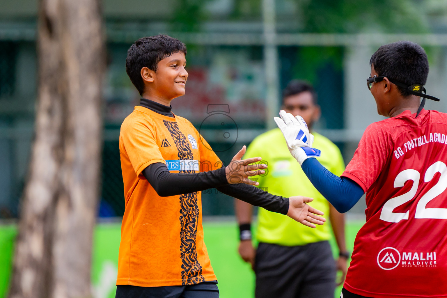 Day 1 of MILO Academy Championship 2025 (U-12) was held at Henveiru Stadium in Male', Maldives on Thursday, 1st May 2025. Photos: Nausham Waheed / images.mv
