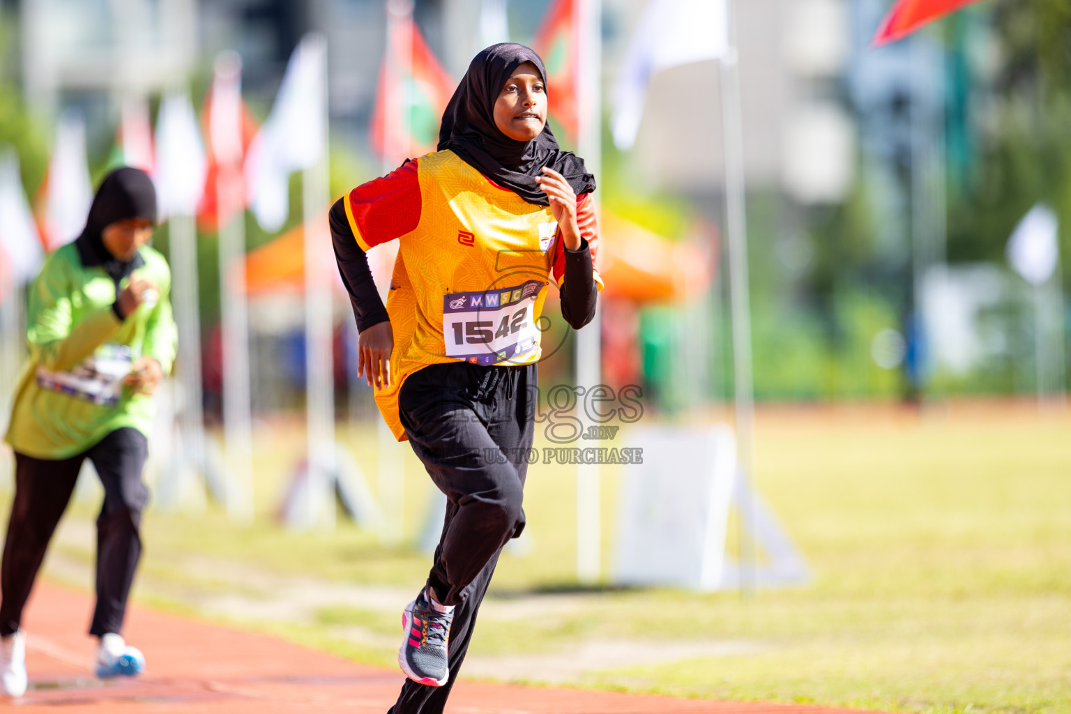 Day 2 of MWSC Interschool Athletics Championships 2024 held in Hulhumale Running Track, Hulhumale, Maldives on Sunday, 10th November 2024.
Photos by: Ismail Thoriq / Images.mv