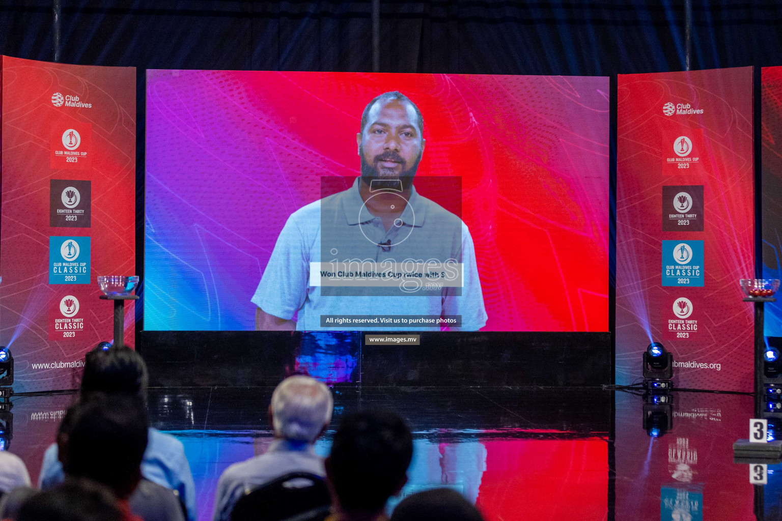 Draw ceremony of Club Maldives 2023 was held on Thursday, 6th July 2023 at PSM Studio in Male', Maldives.  Photos: Ismail Thoriq / images.mv