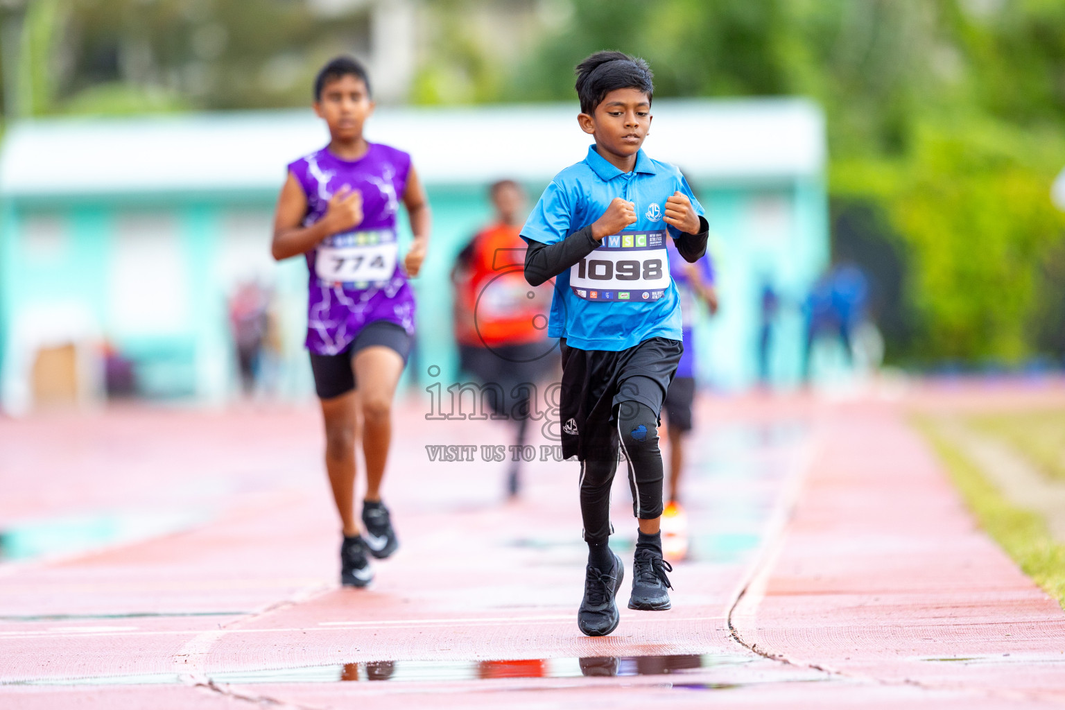 Day 1 of MWSC Interschool Athletics Championships 2024 held in Hulhumale Running Track, Hulhumale, Maldives on Saturday, 9th November 2024. 
Photos by: Ismail Thoriq / images.mv