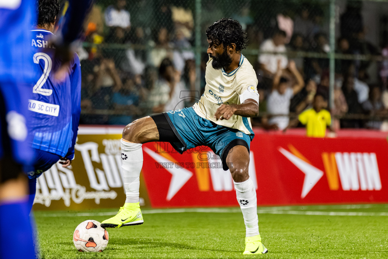 Team Naivaadhoo vs Mylo City Sports Club in Kings Cup of Club Maldives Cup 2025 held in Rehendi Futsal Ground, Hulhumale', Maldives on Monday, 1st September 2025. Photos: Areef, Yasna / images.mv