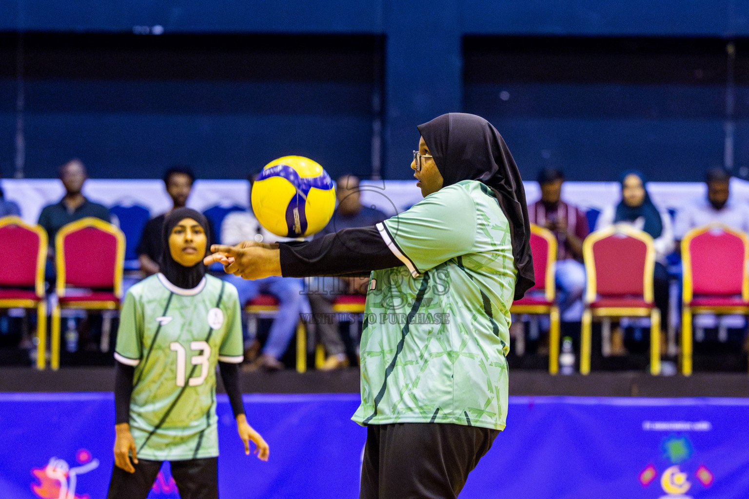 Finals of Interschool Volleyball Tournament 2024 was held in Social Center at Male', Maldives on Friday, 6th December 2024. Photos: Nausham Waheed / images.mv