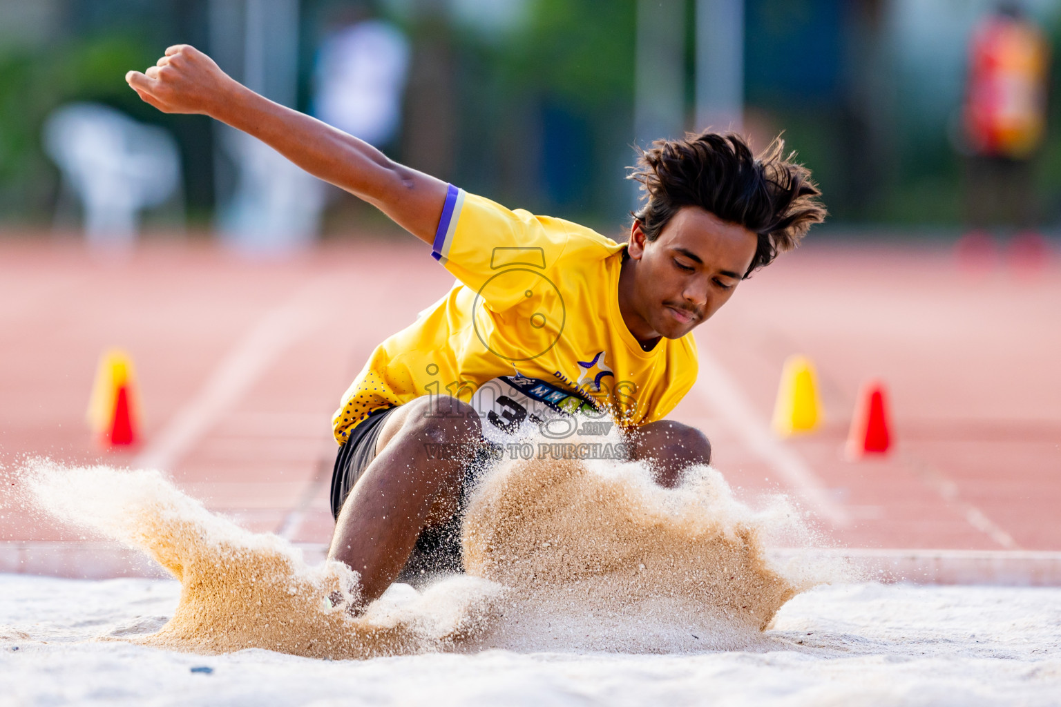 Day 5 of MWSC Interschool Athletics Championships 2024 held in Hulhumale Running Track, Hulhumale, Maldives on Wednesday, 13th November 2024. Photos by: Nausham Waheed / Images.mv