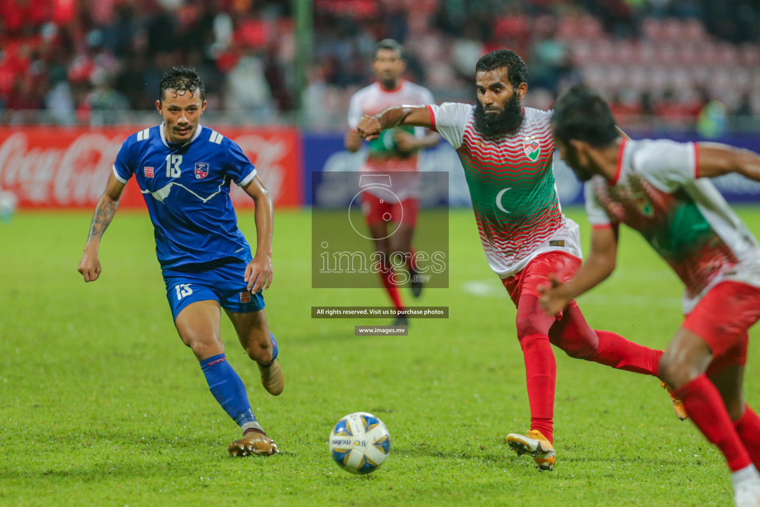 Maldives vs Nepal in SAFF Championship 2021 held on 1st October 2021 in Galolhu National Stadium, Male', Maldives