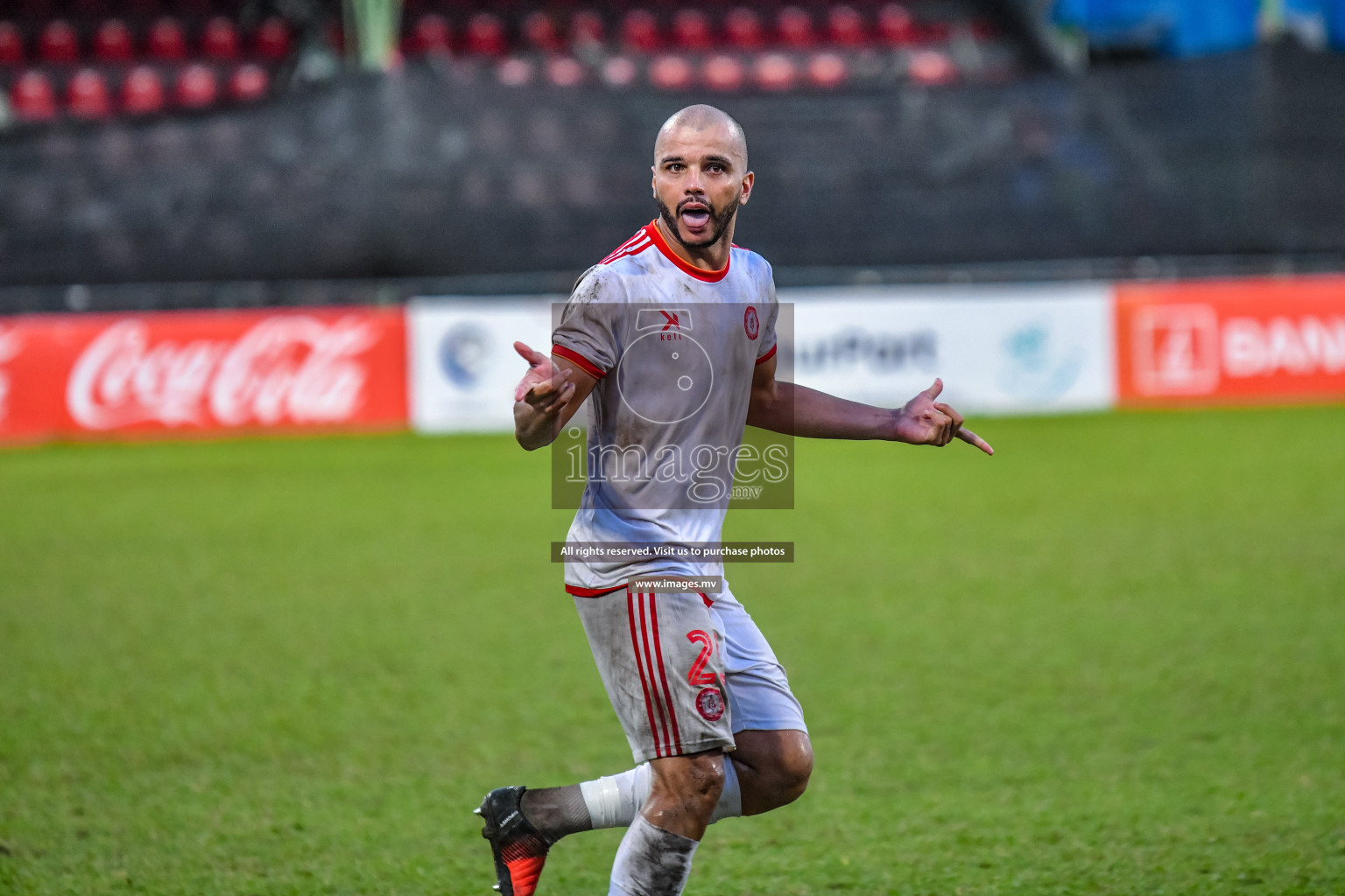 Buru Sports Club vs New Radiant Sports Club in the 2nd Division 2022 on 14th Aug 2022, held in National Football Stadium, Male', Maldives Photos: Nausham Waheed / Images.mv