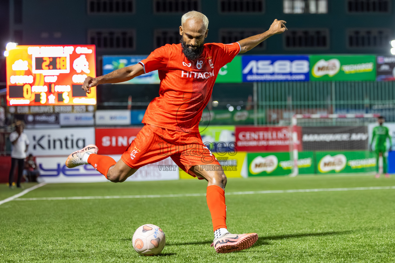 STO vs CRC in Day 4 of Club Maldives Cup 2025 was held in Rehendi Futsal Ground, Hulhumale', Maldives on Thursday, 2nd October 2025. Photos: Mohamed Mahfooz Moosa / images.mv