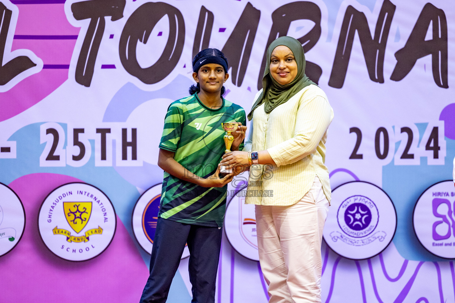 Closing Ceremony of Inter-school Netball Tournament held in Social Center at Male', Maldives on Monday, 26th August 2024. Photos: Hassan Simah / images.mv