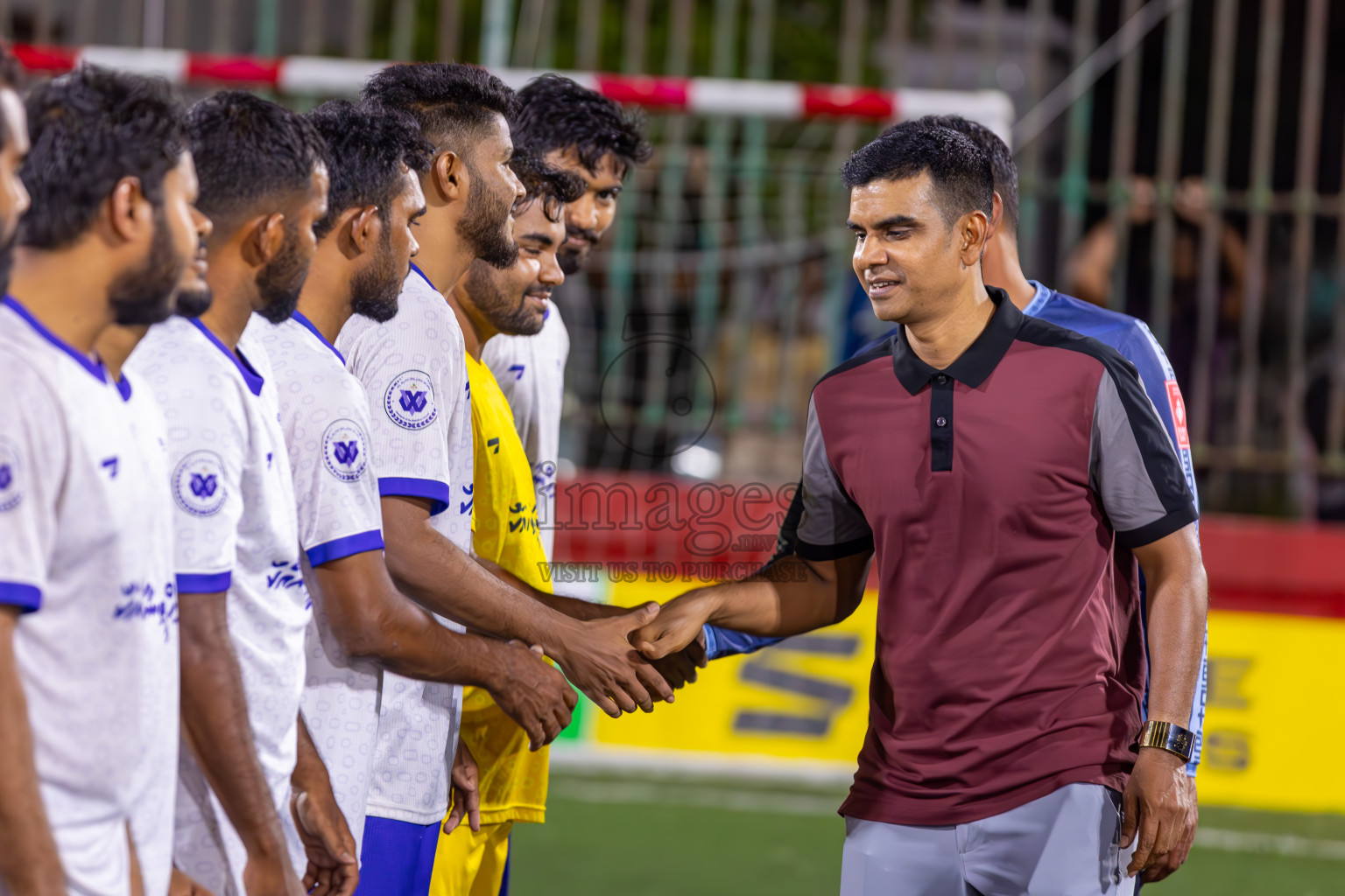 F Bilehdhoo vs AA Mathiveri in Round of 16 on Day 40 of Golden Futsal Challenge 2024 which was held on Tuesday, 27th February 2024, in Hulhumale', Maldives Photos: Ismail Thoriq / images.mv