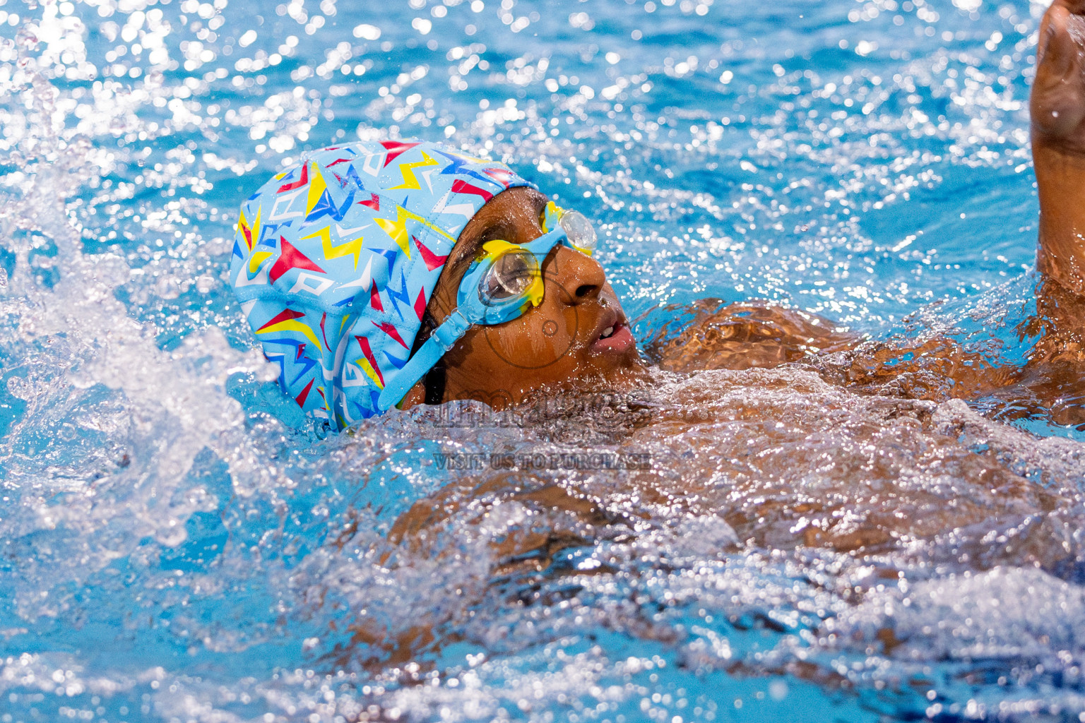 Day 1 of BML 5th National Swimming Kids Festival 2024 held in Hulhumale', Maldives on Monday, 18th November 2024. Photos: Nausham Waheed / images.mv