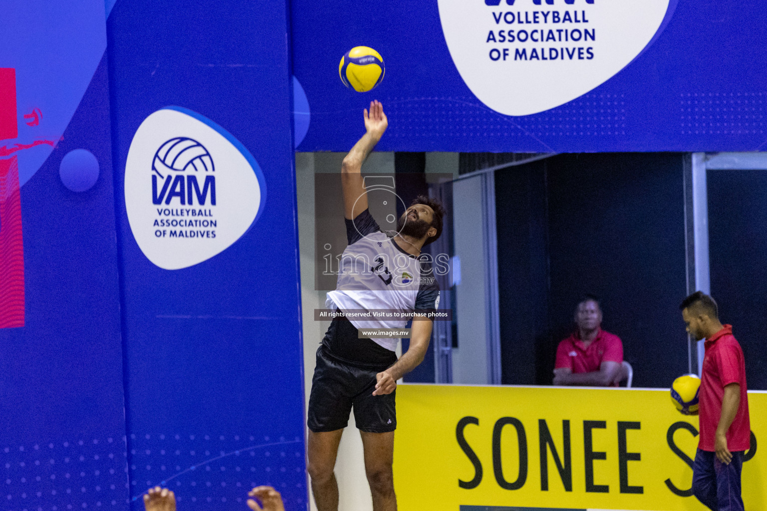 Sports Club City vs Dhivehi Sifainge Club in the Finals of National Volleyball Tournament 2022 on Thursday, 07th July 2022, held in Social Center, Male', Maldives