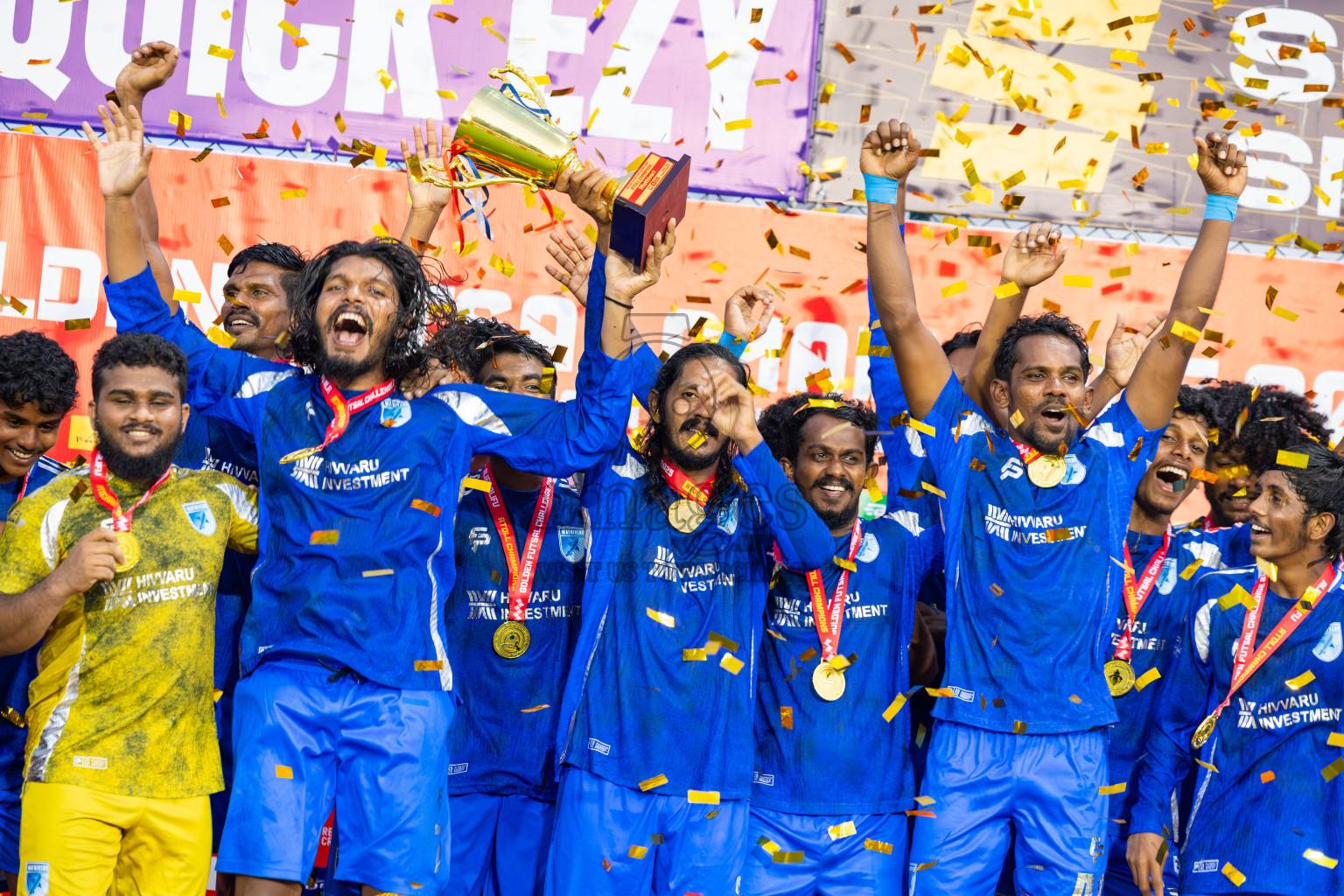 AA. Mathiveri VS AA. Thoddoo in Atoll Round Final on Day 20 of Golden Futsal Challenge 2025 was held on Friday, 24th January 2025, in Hulhumale', Maldives. Photos: Ismail Thoriq / images.mv