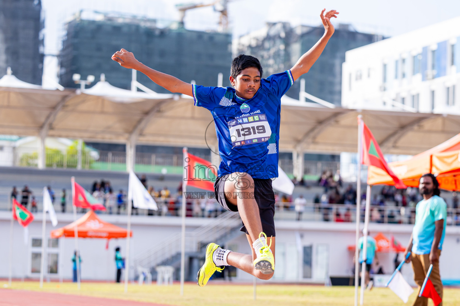 Day 3 of MWSC Interschool Athletics Championships 2024 held in Hulhumale Running Track, Hulhumale, Maldives on Monday, 11th November 2024. Photos by: Nausham Waheed / Images.mv