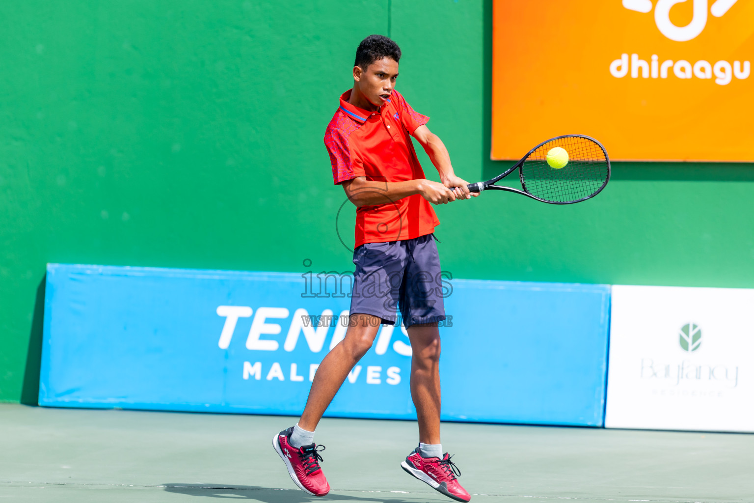 Day 9 of ATF Maldives Junior Open Tennis was held in Male' Tennis Court, Male', Maldives on Friday, 20th December 2024. Photos: Nausham Waheed/ images.mv