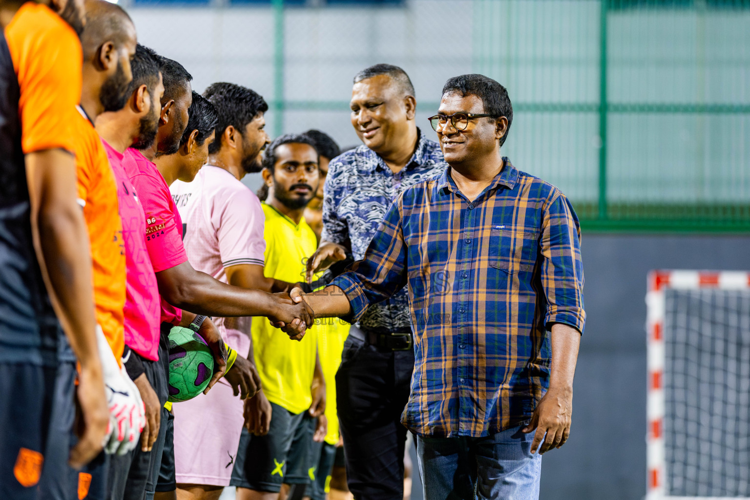 FC Calms vs Xephyrs in Day 1 of Quarter Finals of BG Futsal Challenge 2024 was held on Friday , 29th March 2024, in Male', Maldives Photos: Nausham Waheed / images.mv