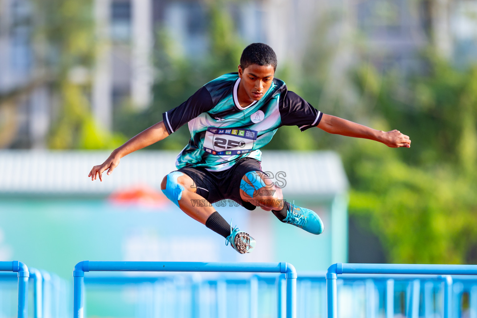 Day 6 of MWSC Interschool Athletics Championships 2024 held in Hulhumale Running Track, Hulhumale, Maldives on Thursday, 14th November 2024. Photos by: Nausham Waheed / Images.mv