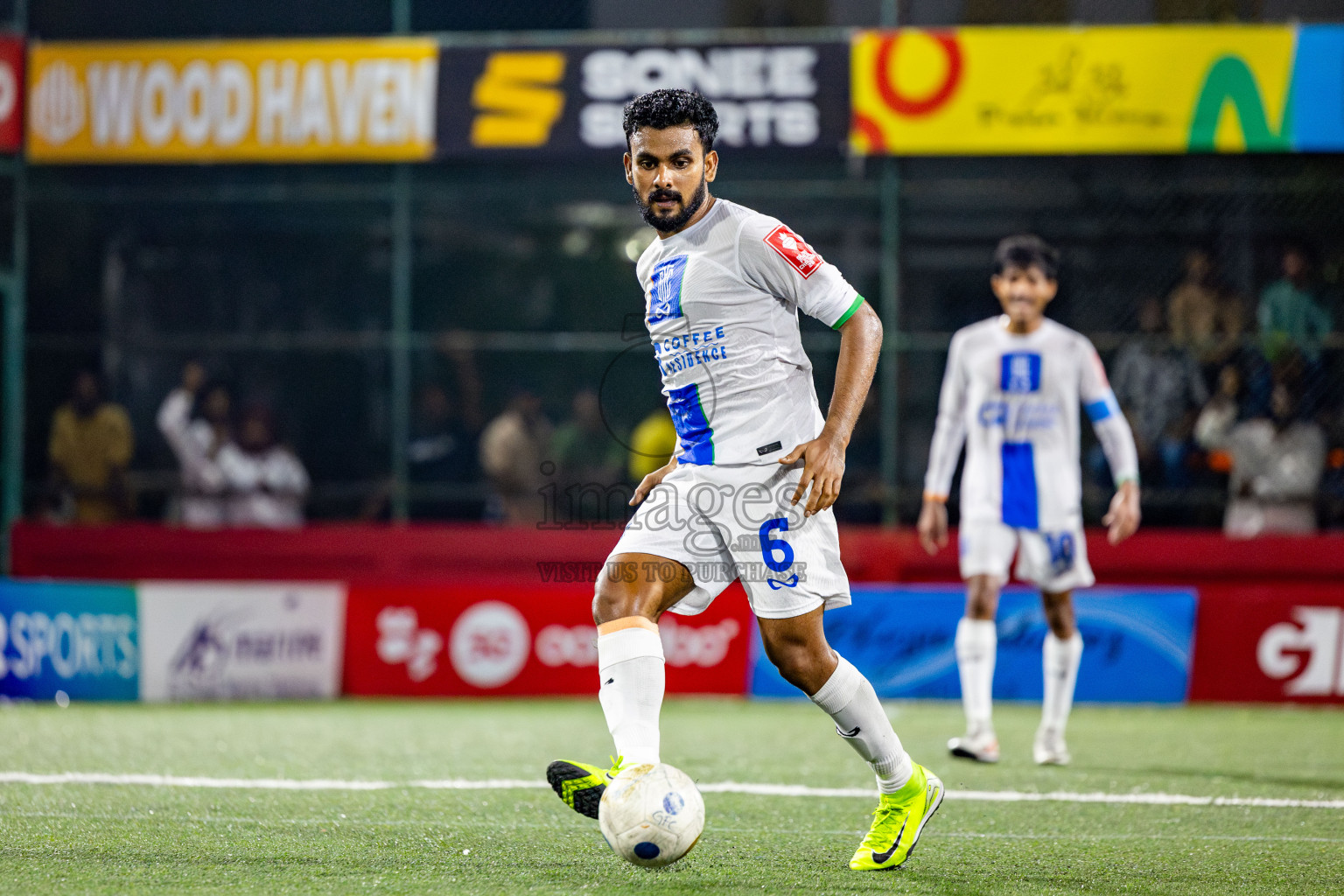Gdh Gadhdhoo vs S Hithadhoo in zone round Day 30 of Golden Futsal Challenge 2025 was held on Monday , 3rd February 2025, in Hulhumale', Maldives. Photos: Nausham Waheed / images.mv