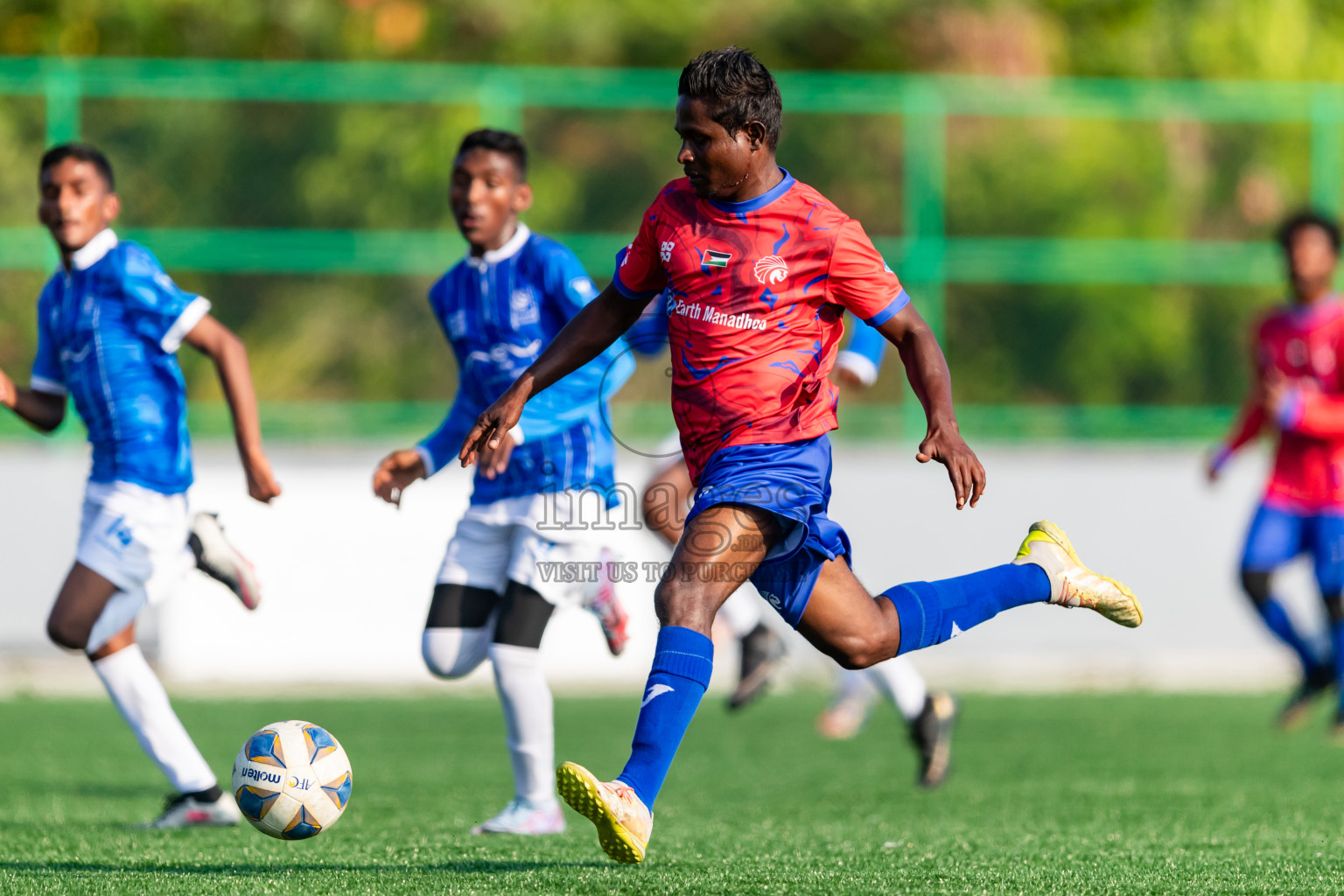 Chester Academy vs Baburu SC from Manadhoo Council Cup 2024 in N Manadhoo Maldives on Tuesday, 20th February 2023. Photos: Nausham Waheed / images.mv