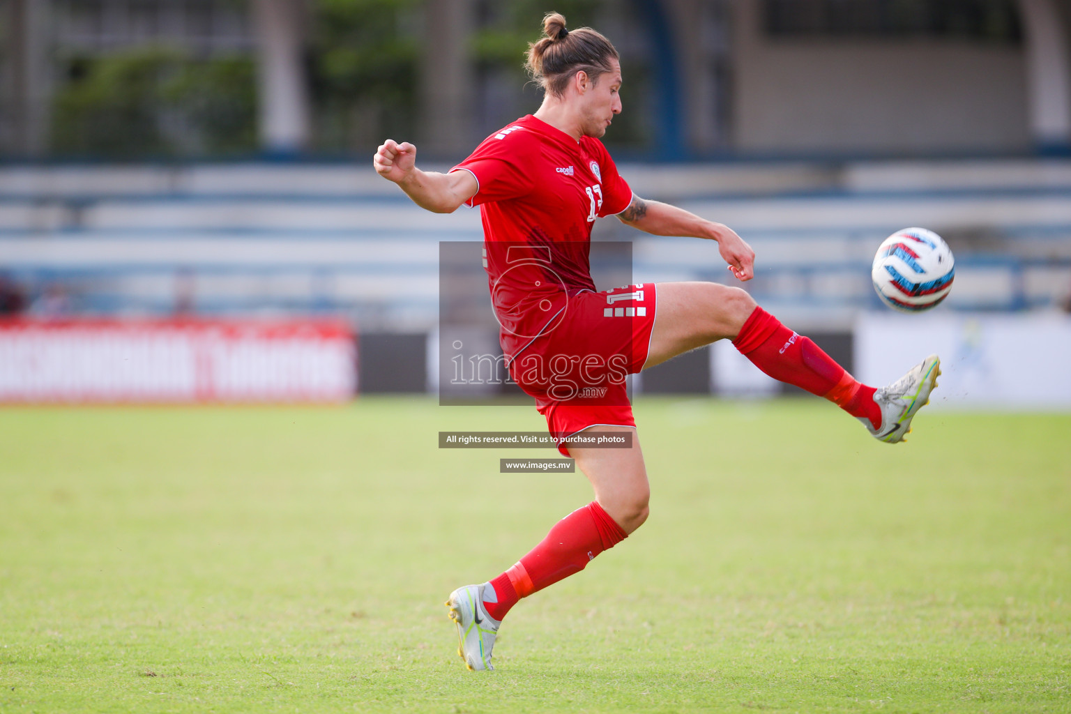 Lebanon vs Maldives in SAFF Championship 2023 held in Sree Kanteerava Stadium, Bengaluru, India, on Tuesday, 28th June 2023. Photos: Nausham Waheed, Hassan Simah / images.mv