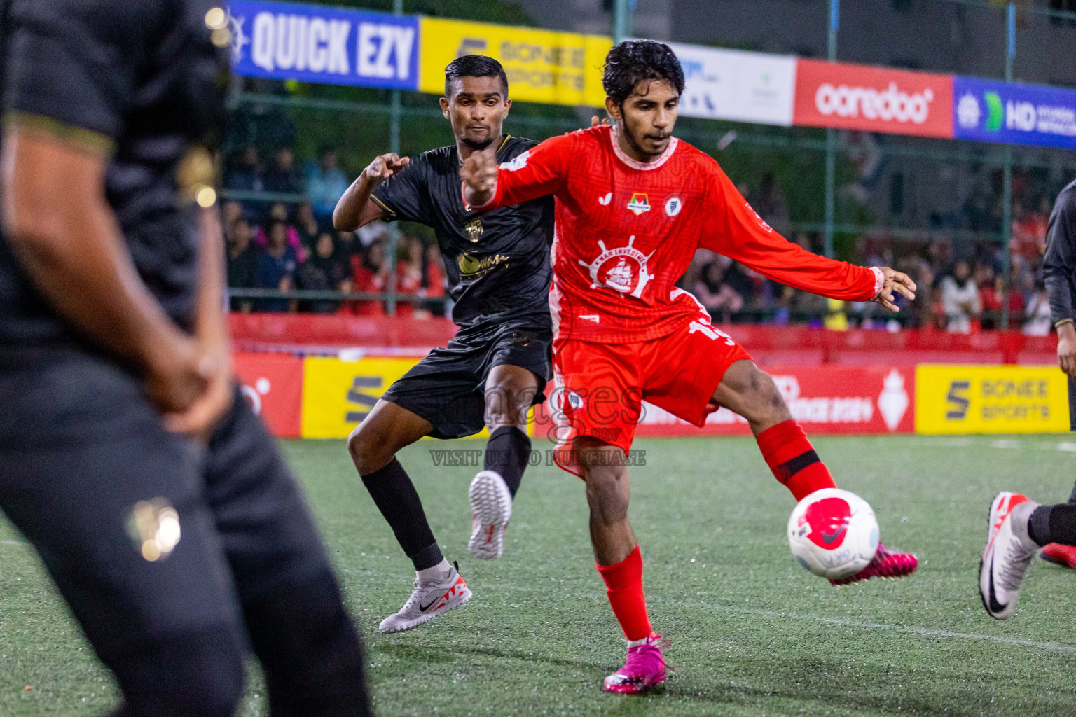 HA Maarandhoo vs HA Utheem in Day 17 of Golden Futsal Challenge 2024 was held on Wednesday, 31st January 2024, in Hulhumale', Maldives Photos: Hassan Simah / images.mv