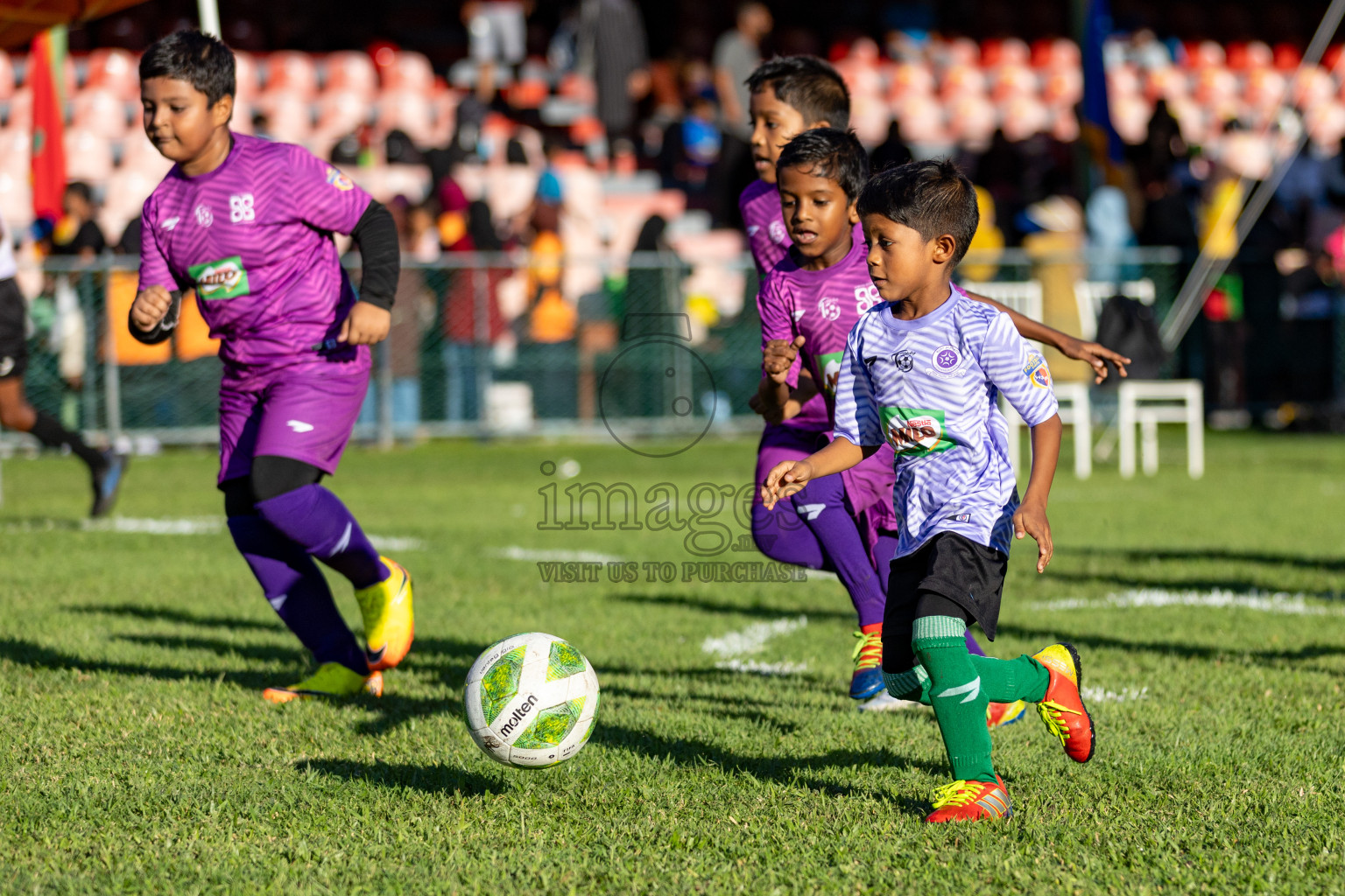 Day 1 of MILO Kids Football Fiesta was held at National Stadium in Male', Maldives on Friday, 23rd February 2024. 
Photos: Hassan Simah / images.mv