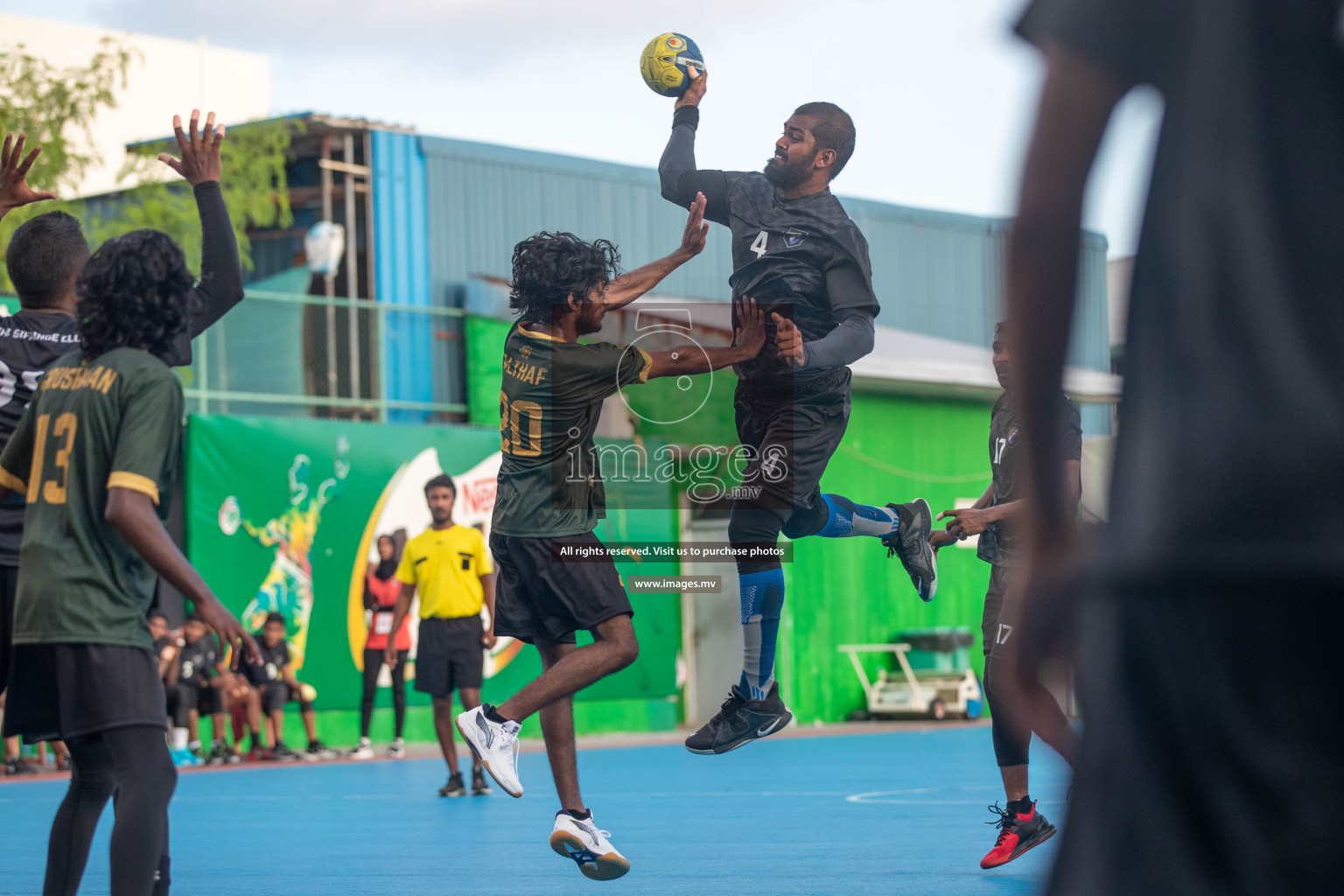 Day 5 of 6th MILO Handball Maldives Championship 2023, held in Handball ground, Male', Maldives on Friday, 24th May 2023 Photos: Shuu Abdul Sattar/ Images.mv