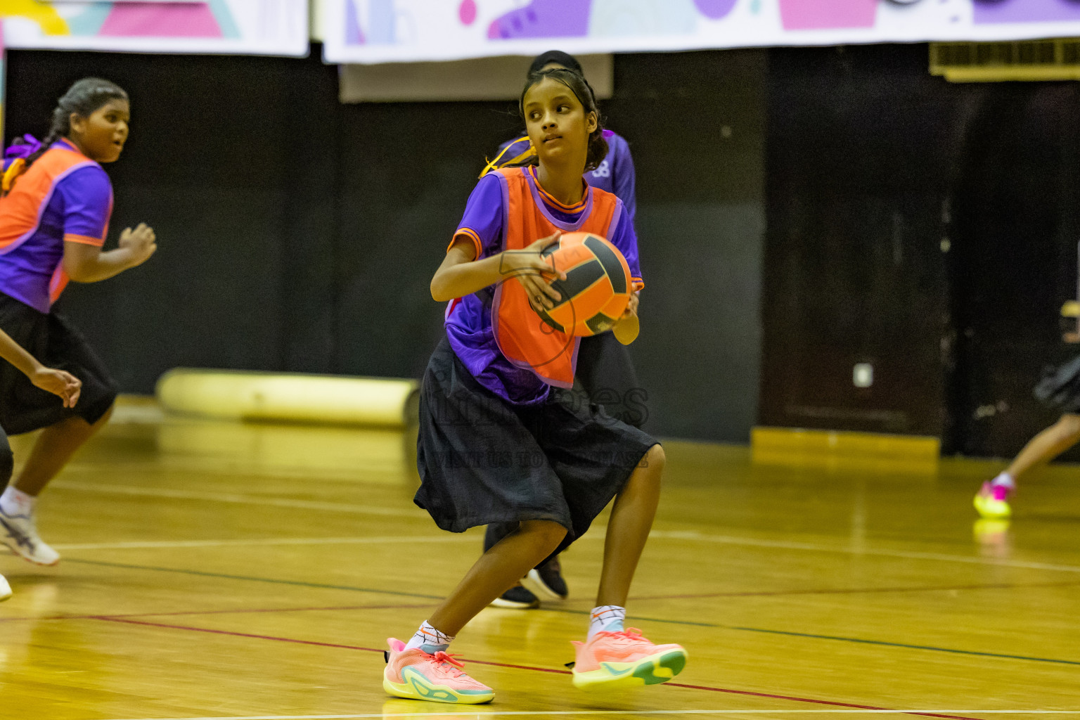 Day 12 of 25th Inter-School Netball Tournament was held in Social Center at Male', Maldives on Thursday, 22nd August 2024.