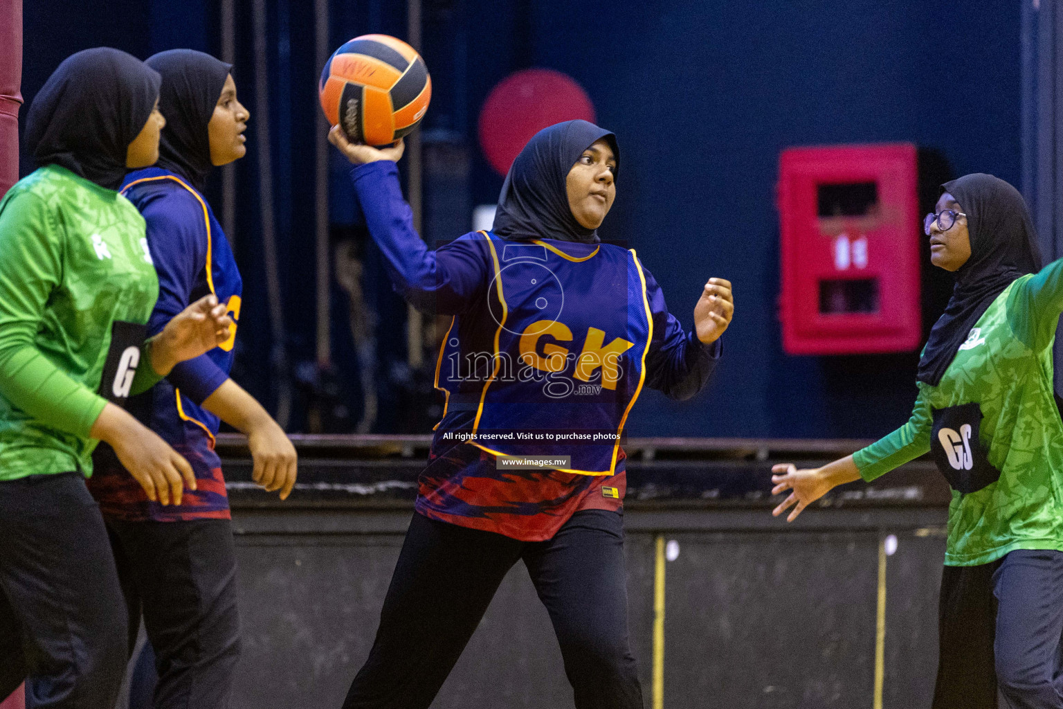 Day4 of 24th Interschool Netball Tournament 2023 was held in Social Center, Male', Maldives on 30th October 2023. Photos: Nausham Waheed / images.mv