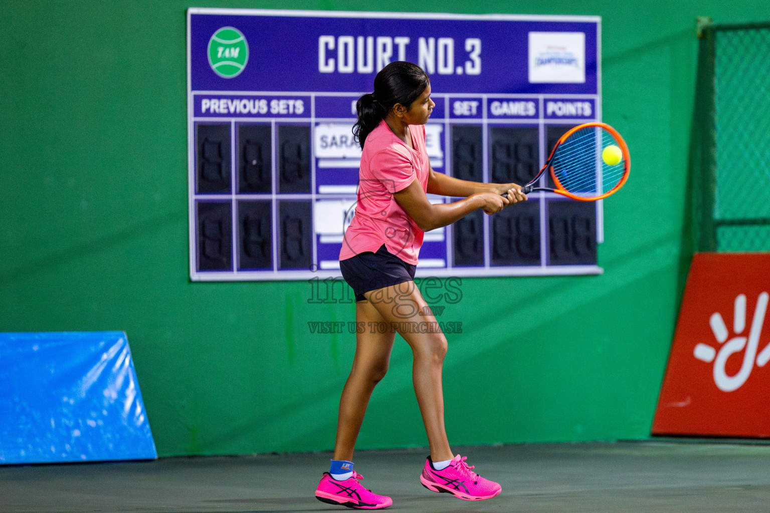 Day 6 of ATF Maldives Junior Open Tennis was held in Male' Tennis Court, Male', Maldives on Tuesday, 17th December 2024. Photos: Nausham Waheed/ images.mv