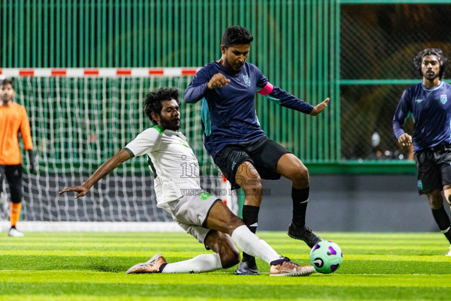 Nova SC vs Giraavarianz in Day 1 of BG Futsal Challenge 2024 was held on Thursday, 12th March 2024, in Male', Maldives Photos: Nausham Waheed / images.mv