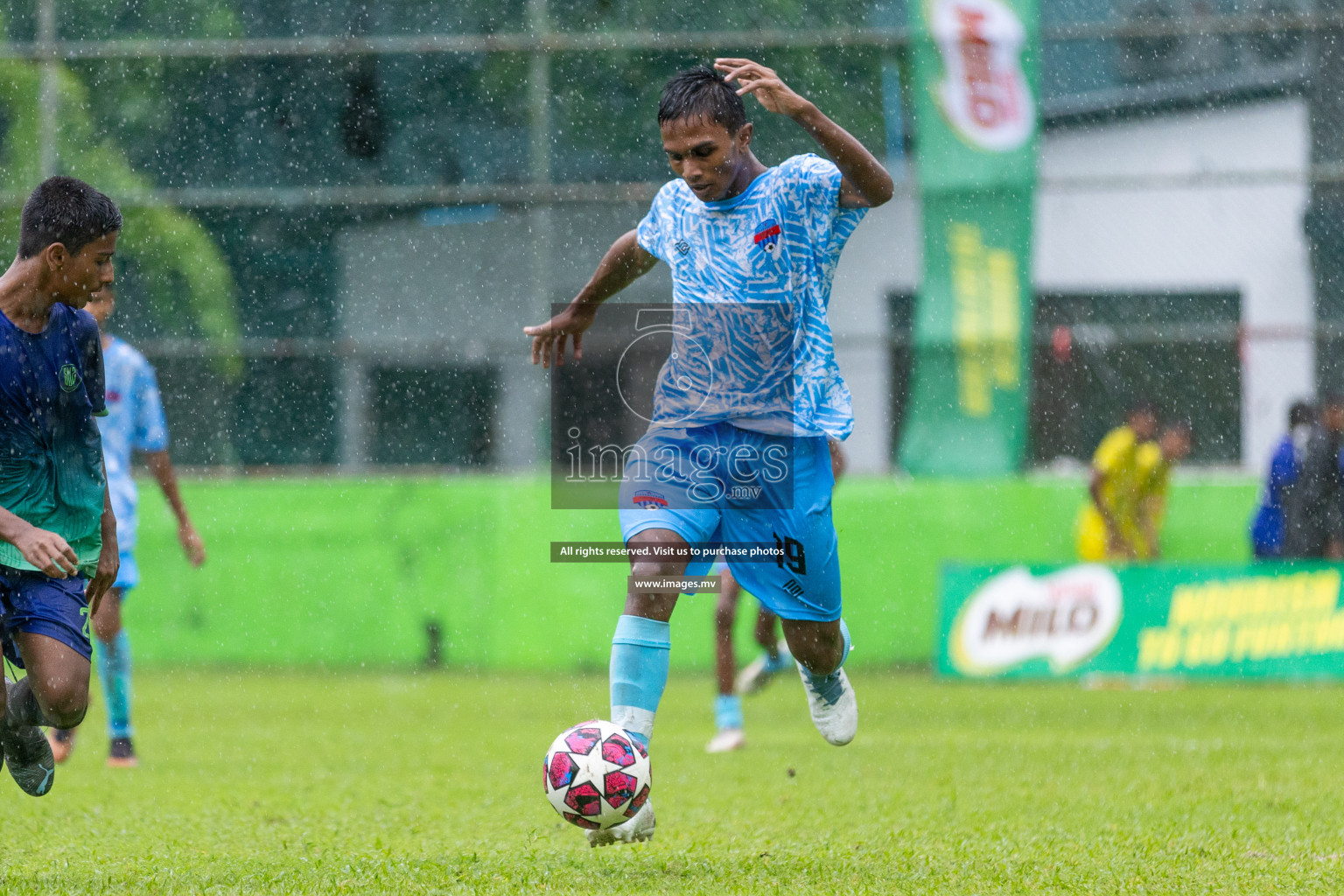 Day 1 of MILO Academy Championship 2023 (u14) was held in Henveyru Stadium Male', Maldives on 3rd November 2023. Photos: Nausham Waheed / images.mv