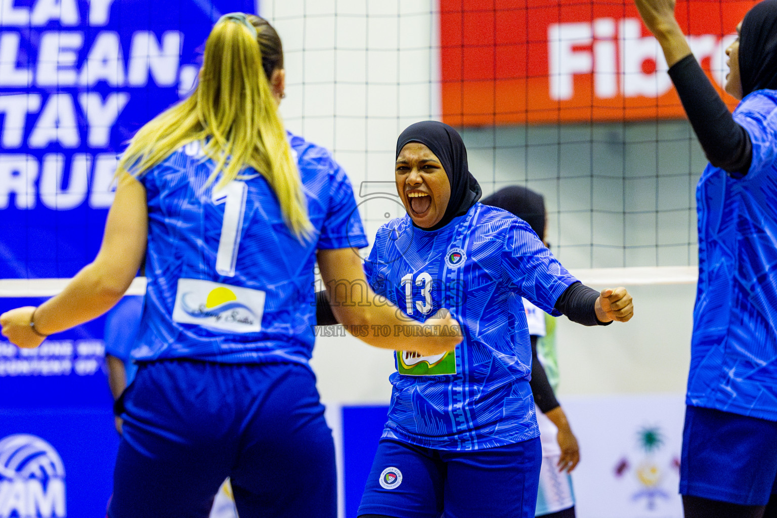 Police Club vs Club Wamco in the Final of Women's Division of National Volleyball League 2025 held in Male', Maldives on Sunday, 27th April 2025 at Social Center Indoor Hall Photos By: Nausham Waheed / images.mv