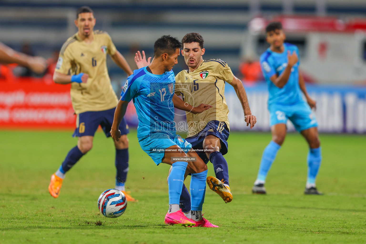 India vs Kuwait in SAFF Championship 2023 held in Sree Kanteerava Stadium, Bengaluru, India, on Tuesday, 27th June 2023. Photos: Nausham Waheed/ images.mv