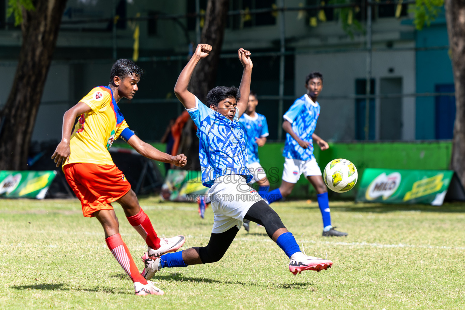 Day 4 of MILO Academy Championship 2024 (U-14) was held in Henveyru Stadium, Male', Maldives on Sunday, 3rd November 2024. 
Photos: Hassan Simah / Images.mv