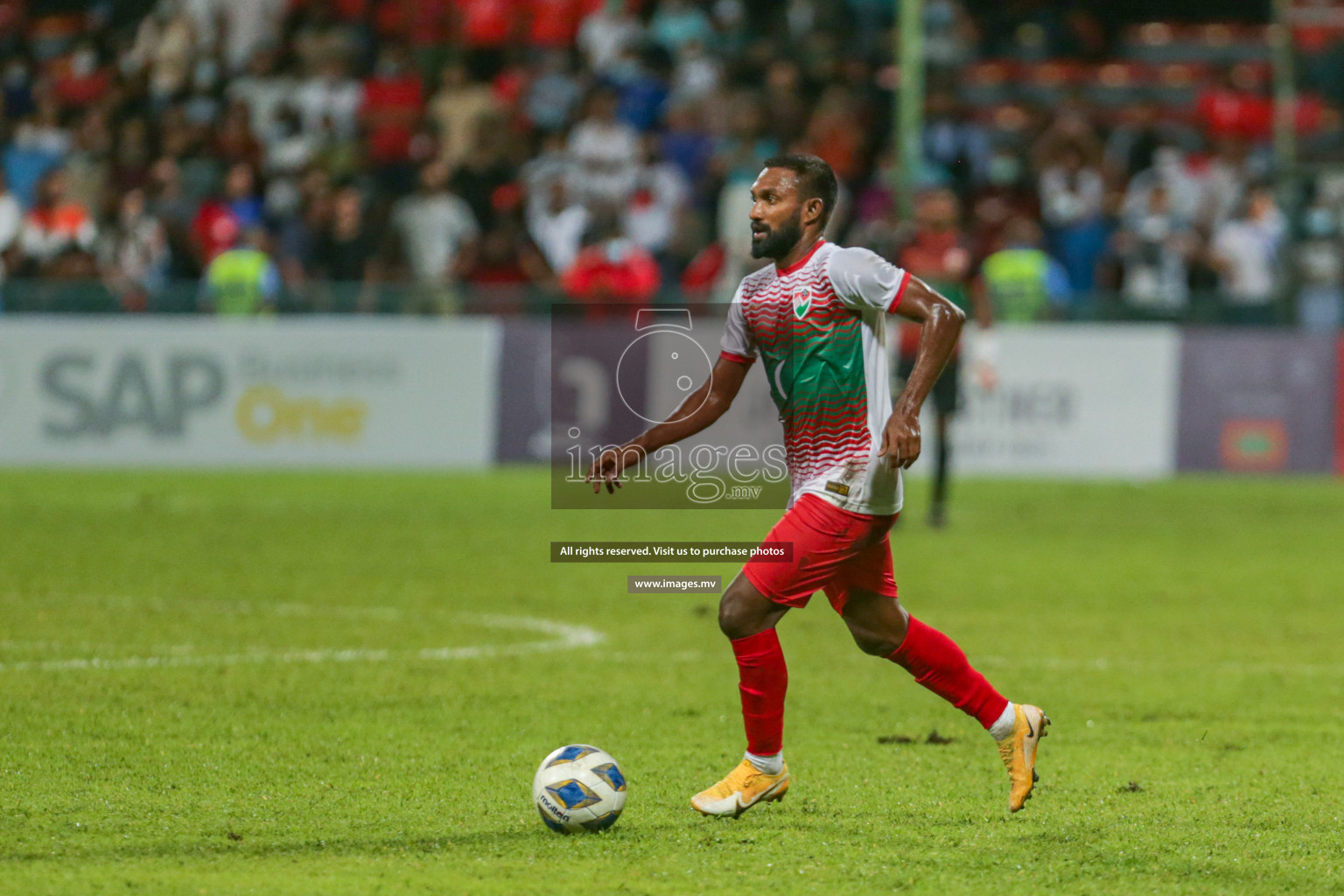 Maldives vs Nepal in SAFF Championship 2021 held on 1st October 2021 in Galolhu National Stadium, Male', Maldives