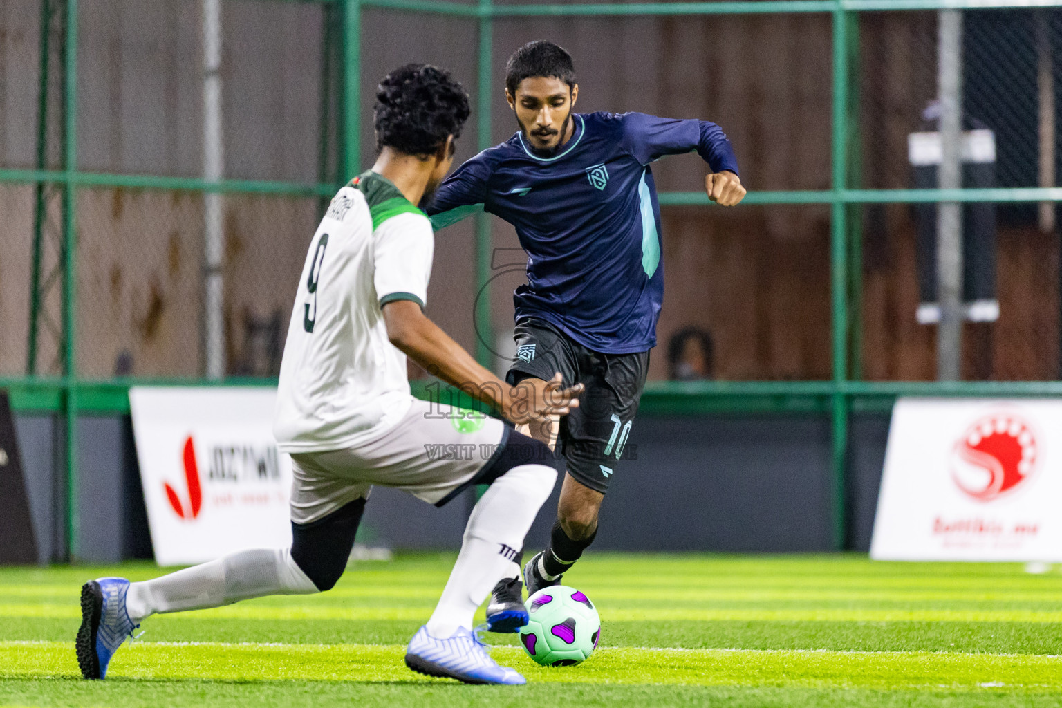 Nova SC vs Giraavarianz in Day 1 of BG Futsal Challenge 2024 was held on Thursday, 12th March 2024, in Male', Maldives Photos: Nausham Waheed / images.mv