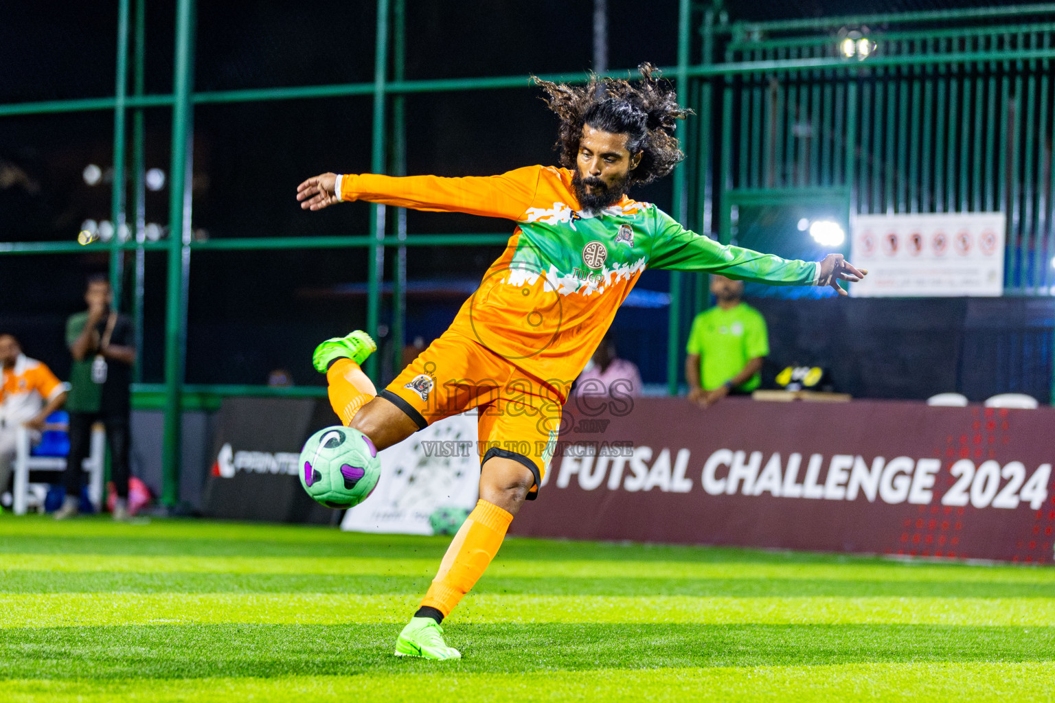 UNF vs Holiday SC in Day 8 of BG Futsal Challenge 2024 was held on Tuesday, 19th March 2024, in Male', Maldives Photos: Nausham Waheed / images.mv