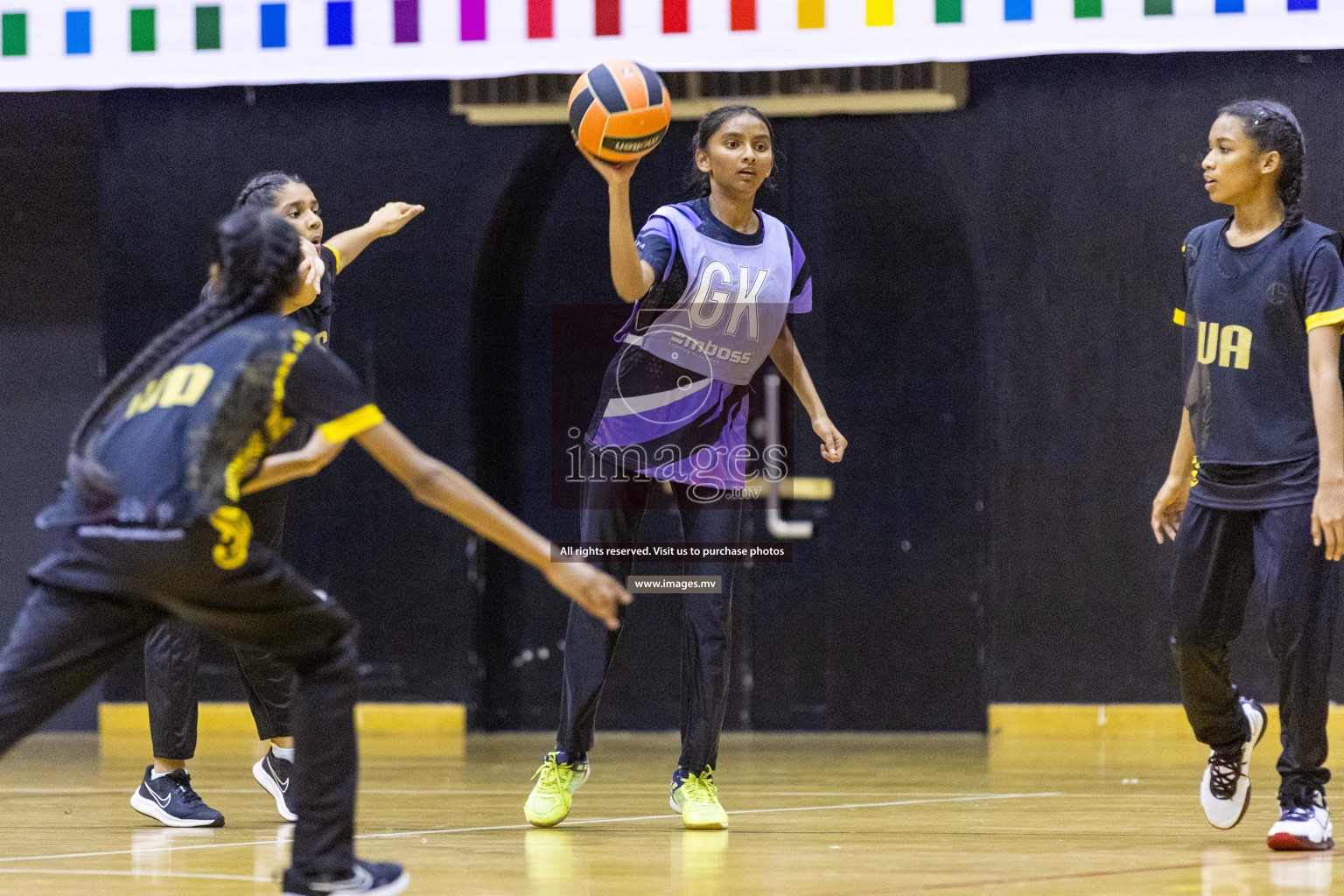 Day 10 of 24th Interschool Netball Tournament 2023 was held in Social Center, Male', Maldives on 5th November 2023. Photos: Nausham Waheed / images.mv