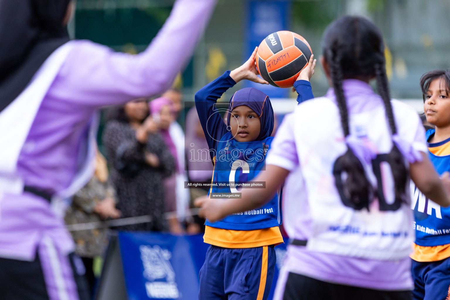 Day 2 of Nestle' Kids Netball Fiesta 2023 held in Henveyru Stadium, Male', Maldives on Thursday, 1st December 2023. Photos by Nausham Waheed / Images.mv