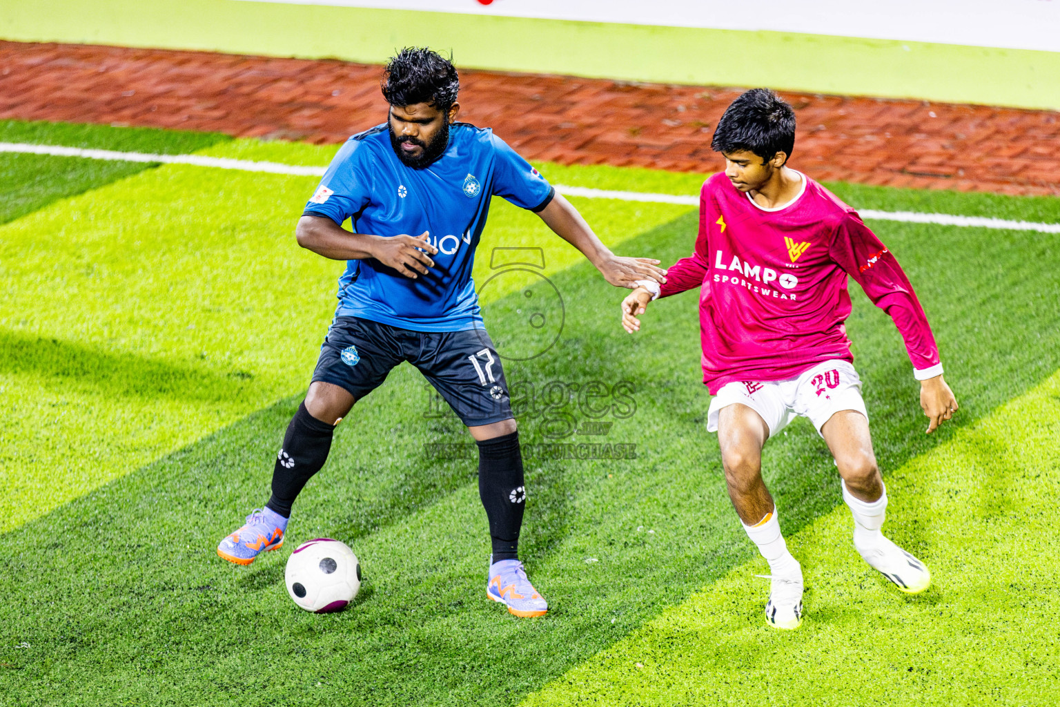 V Vela vs Eighty Four FC in Day 6 of Eydhafushi Futsal Cup 2024 was held on Saturday, 13th April 2024, in B Eydhafushi, Maldives Photos: Nausham Waheed / images.mv