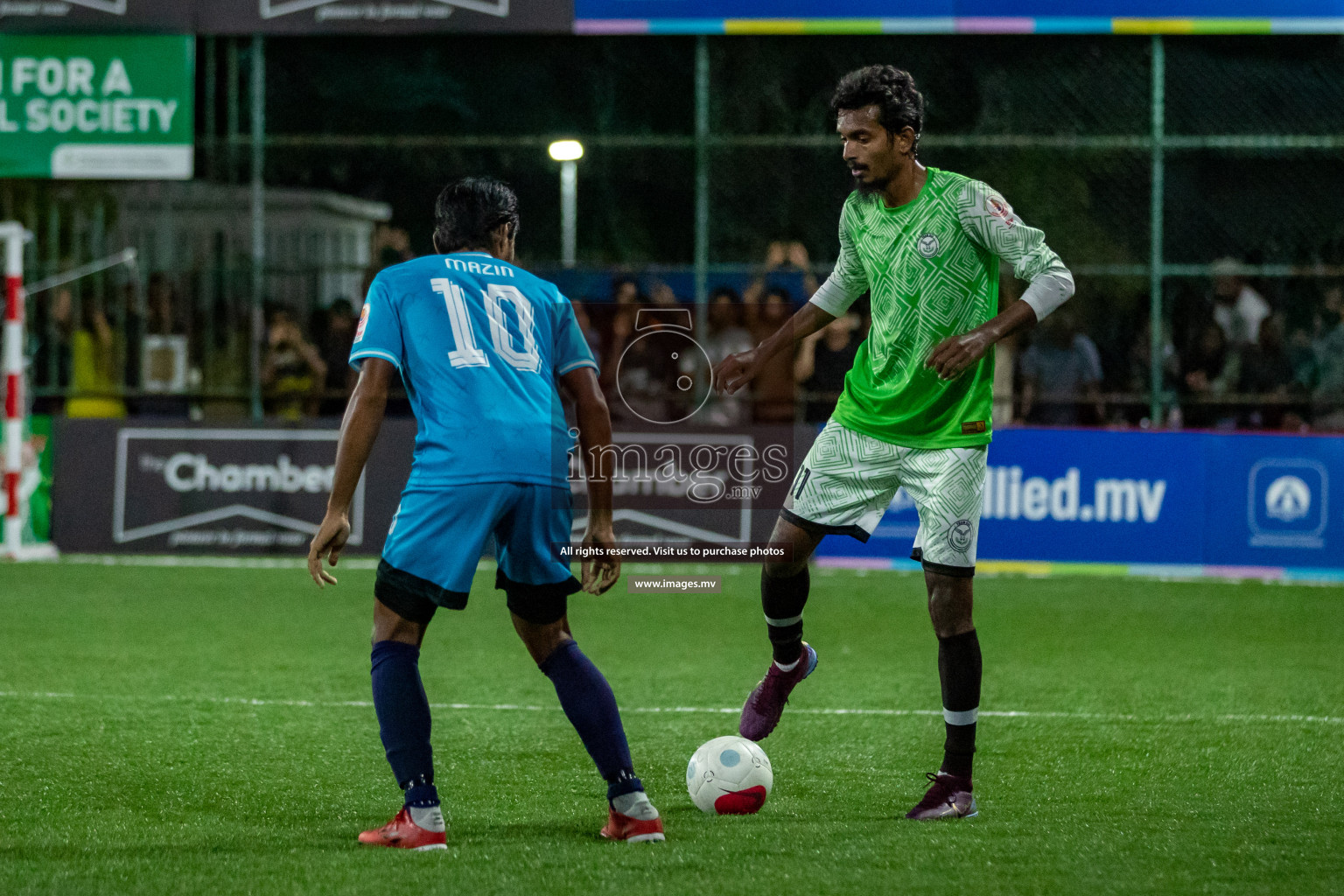 MACL vs Team DJA in Club Maldives Cup 2022 was held in Hulhumale', Maldives on Tuesday, 18th October 2022. Photos: Hassan Simah/ images.mv