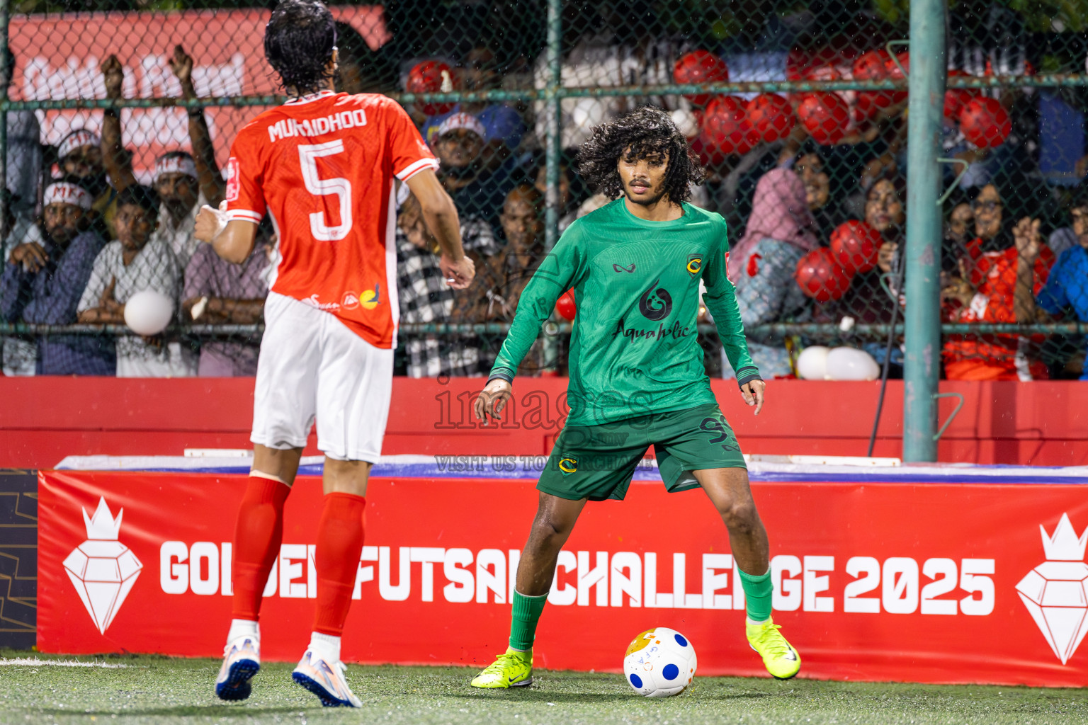 HA Muraidhoo vs HA Vashafaru in Day 9 of Golden Futsal Challenge 2025 was held on Monday, 13th January 2025, in Hulhumale', Maldives
Photos: Ismail Thoriq / images.mv