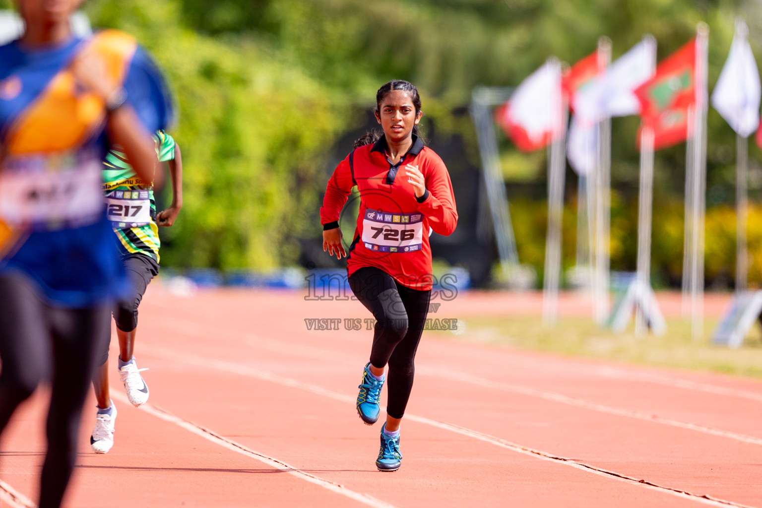 Day 3 of MWSC Interschool Athletics Championships 2024 held in Hulhumale Running Track, Hulhumale, Maldives on Monday, 11th November 2024. 
Photos by: Hassan Simah / Images.mv